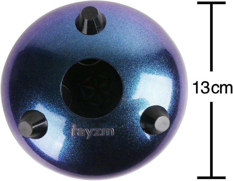 Rayzm Titanium Steel Tongue Drum with a Carry Bag, 5 Inches (13cm) 8 Notes Diatonic Scale Handpan Tank Drum Kit, Portable C-Key Percussion Instrument. - Image 3
